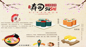 寿司背景墙