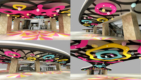 糖果风格顶面装饰美陈
