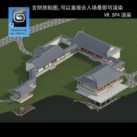 中式多层 中式别墅 中式民居