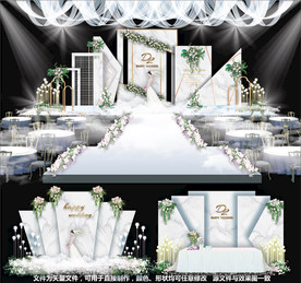 大理石婚礼主题婚礼