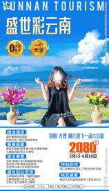 石林云南旅游 洱海南诏 海报