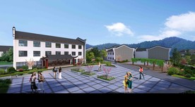 乡村休闲广场图