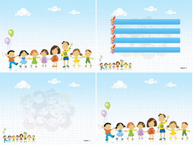 通用缤纷卡通PPT大气模板