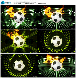 哇卡哇卡 动感足球舞台背景视频