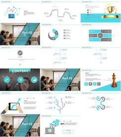 通用炫酷时尚杂志画册PPT