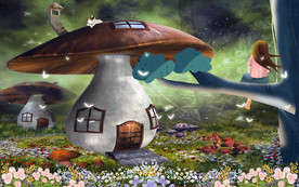 唯美动漫背景墙