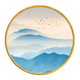 中国风   抽象山水画 大厅装