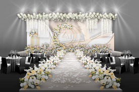 香槟色婚礼仪式区