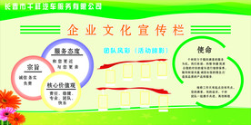 汽车服务公司宣传栏