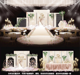 大理石婚礼香槟婚礼