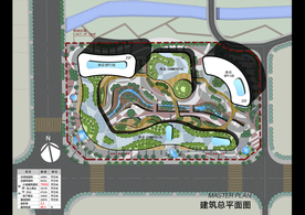 办公商业广场景观设计平面图