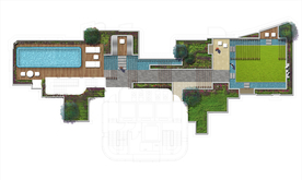 屋顶花园景观设计平面图