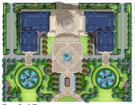 别墅庭院景观设计平面图