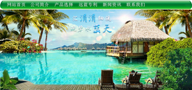 网站首页导航背景合成图