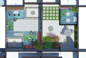 庭院景观设计彩平图