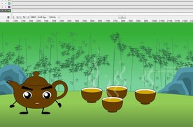 紫砂壶的人物说话讲话动画动漫