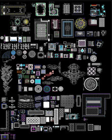 瓷砖拼花地面墙面造型
