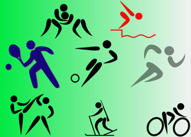 体育运动图片体育运动健身矢量图