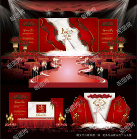 红白色主题婚礼