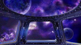 宇宙星空星球背景墙