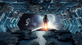 星空星球背景墙