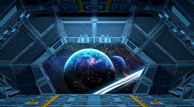 3D立体星球背景墙