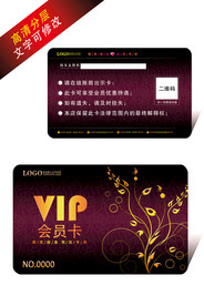酒店夜总会大气会员卡