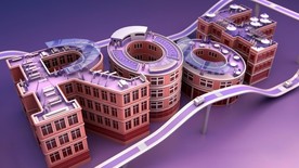 C4D创意字母屋设计