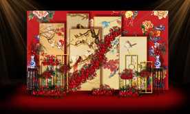 中式婚礼迎宾区