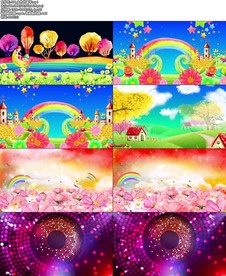 金色的童年舞台背景视频