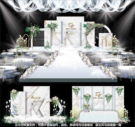 大理石婚礼主题婚礼