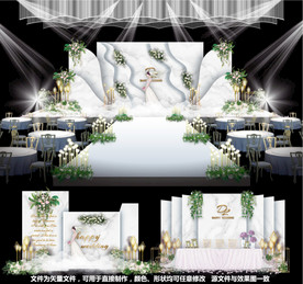 大理石婚礼主题婚礼