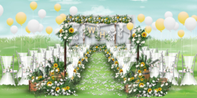 户外婚礼仪式区