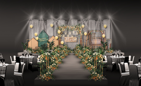 田园森系婚礼仪式区