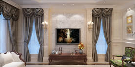 欧式石材背景墙模型附带高清效果