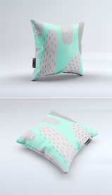 高档清新印花图案手绘抱枕