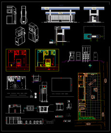 汽车加油站CAD图纸