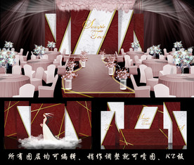 红色大理石婚礼