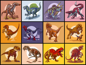 矢量侏罗纪恐龙系列