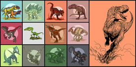 矢量侏罗纪恐龙系列