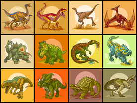矢量侏罗纪恐龙系列