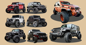 矢量陆地越野机车系列