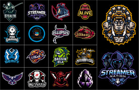 矢量电竞图标创意设计