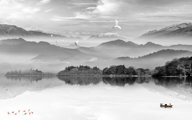 山水画TIF分层画