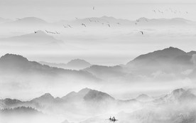 意境中国风山水画TIF分层