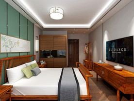 新中式主人房间装修效果图