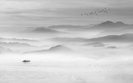 新中式抽象山水画 TIF分层