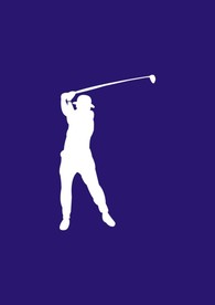 打高尔夫的男人