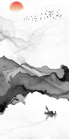 中式大气线条意境画 TIF分层