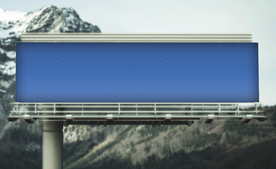 户外高炮广告牌样机